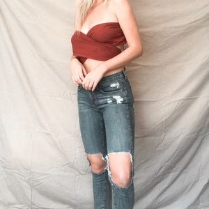 Carmar Denim Distressed Jeans